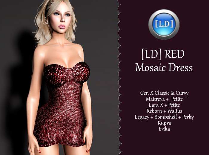 [LD] RED Mosaic Dress