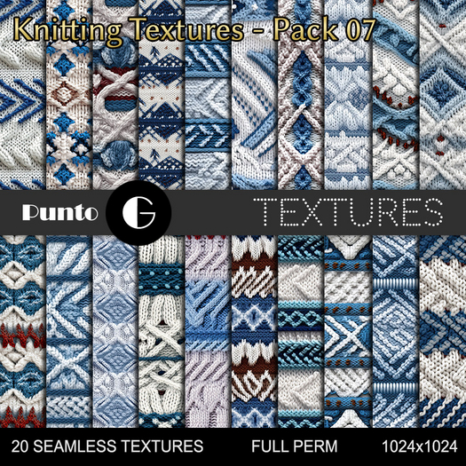 Full Perm Textures - Knitting Pack 07