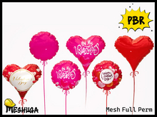 Meshuga PBR Valentines Balloons FULL PERM MESH