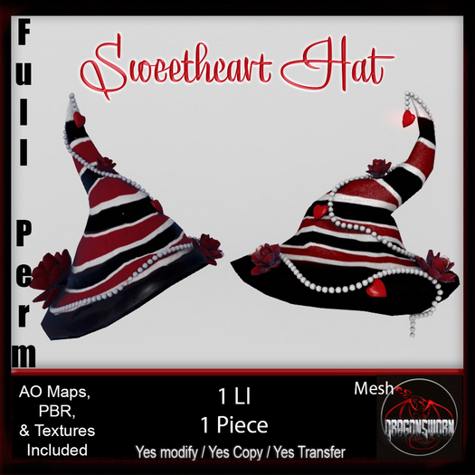Full Perm Sweetheart Hat
