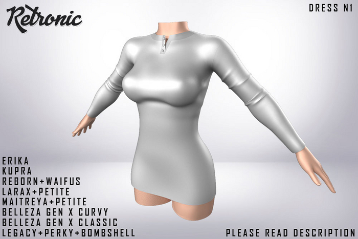 [RETRONIC] N1 Dress Full Perm (Dae, Obj Files)
