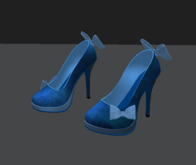 ~RKK~ Blue Velvet Heels Maitreya