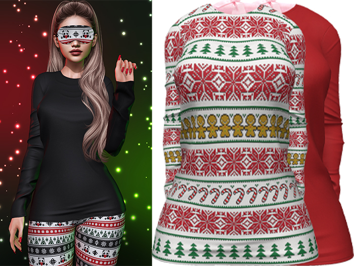 Joy Pajama Shirt [Christmas Sweets] - Maitreya LaraX • PetiteX • eBody Reborn