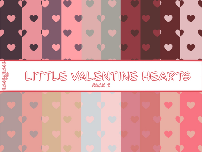 Little Valentine Hearts ❥ PACK2