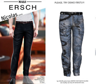 ERSCH - Nicolas Pants -art denim-