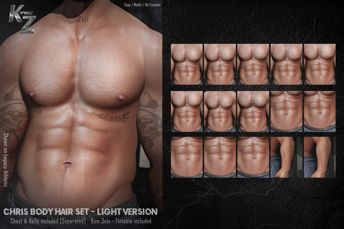 KARMAZZ Chris Body Hair Set - BOM - Light Version