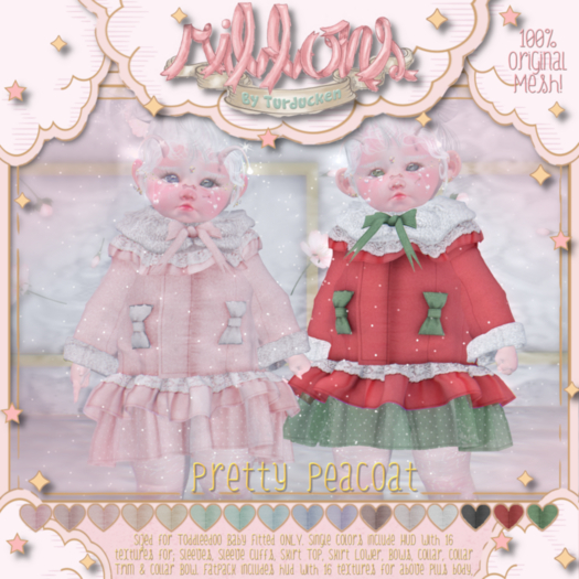 {Ribbons} Pretty Peacoat - Mint {Box}