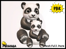 Meshuga PBR Valentines Panda Bear FULL PERM MESH