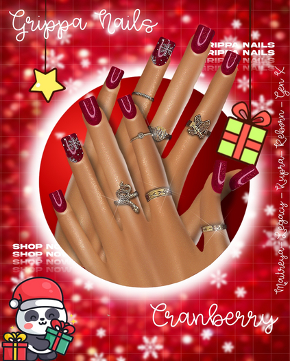 Grippa Shorties:: Cranberry Set