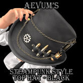 Steampunk Tophat - Black
