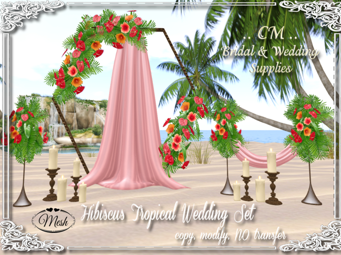 CM..Hibiscus Tropical Wedding Set