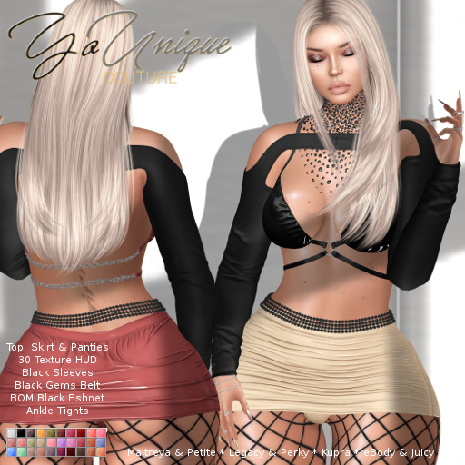 YoUnique Couture Allee 6 Part Fatpack - 20 Texture HUD - Sexy!