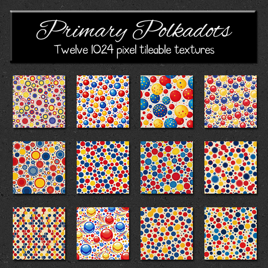 *Wallflowers* Primary Polkadots