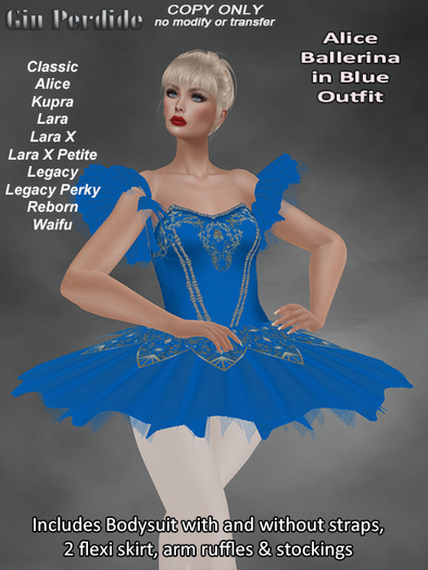Alice Ballerina in Blue Outfit