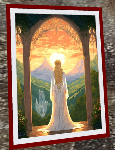 Contemplation at Sunrise - Fantasy Princess