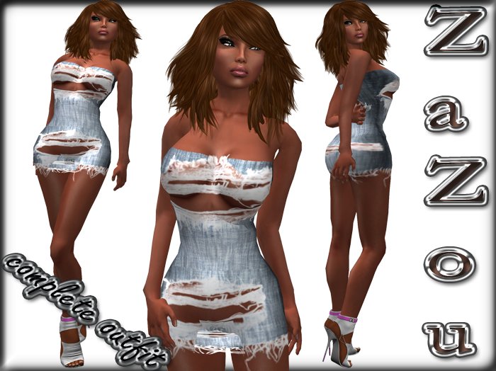 ZaZou Complete Outfit Ripped Mini 2