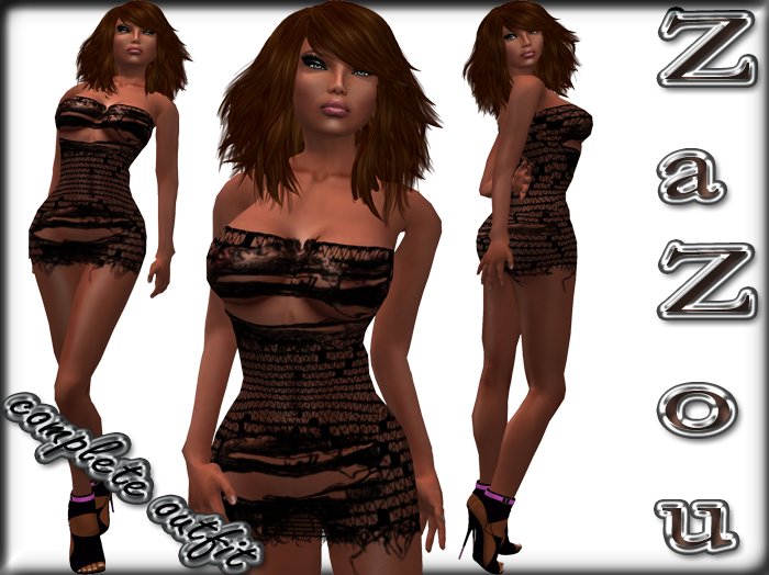 ZaZou Complete Outfit Ripped Mini 3