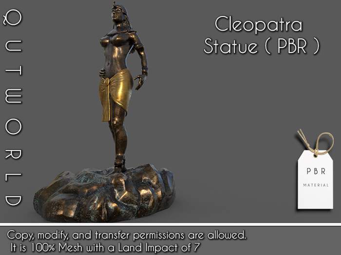 .::QUTWORLD Cleopatra Statue_PBR::.FP 