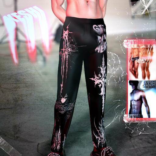 KESHI - DARK SOULS BLACK PANTS - LEGACY BL JAKE