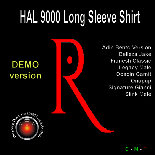 *REM* DEMO HAL 9000 LS Shirt