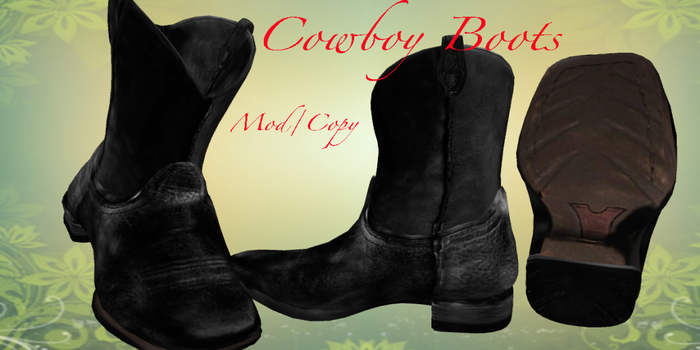 Cowboy Boots Black