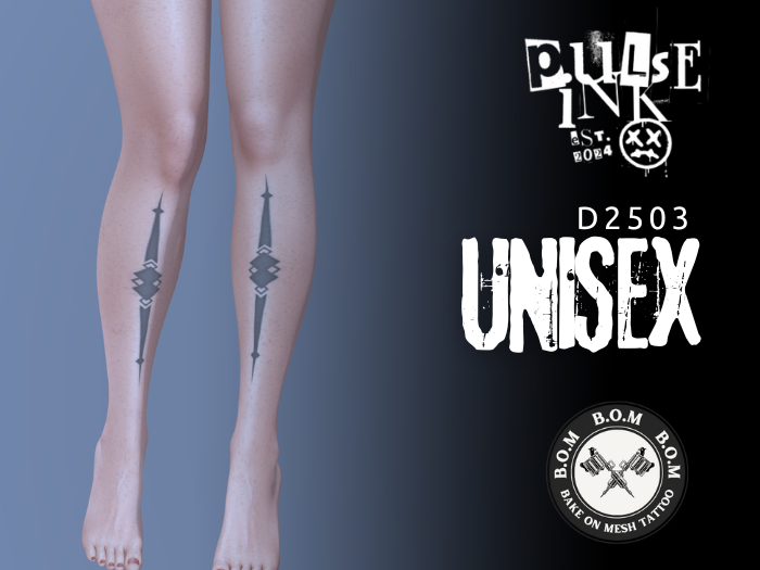 Pulse Ink D2503 Unisex Tattoo - Obsidian Spire