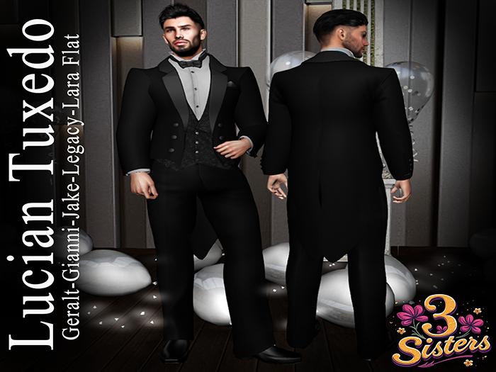 3 Sisters - Lucian Tuxedo (Black) 