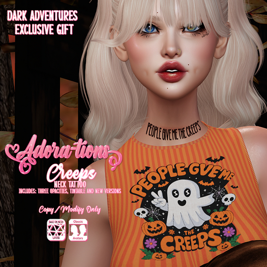 Adora-tions - Creeps Neck Tattoo