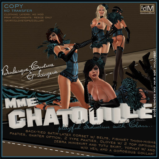 !dM deviousMind: "MmeChatouille" *TEAL* (BOX)