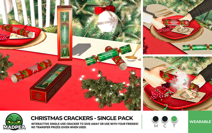 MadPea Christmas Crackers - Single Pack
