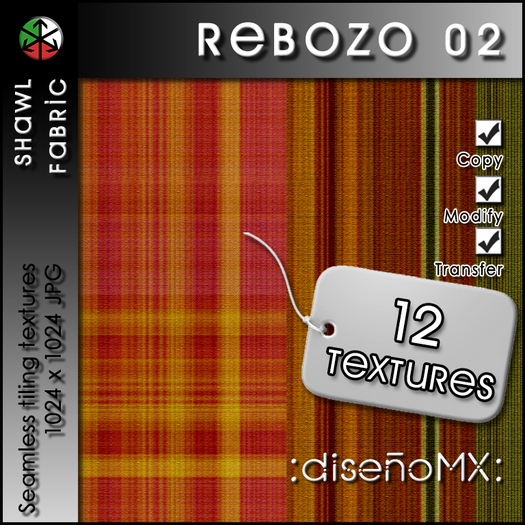 Rebozo 02 :dMX: (Shawl Fabric)