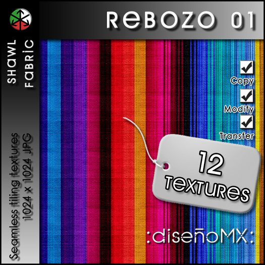 Rebozo 01 :dMX: (Shawl Fabric)