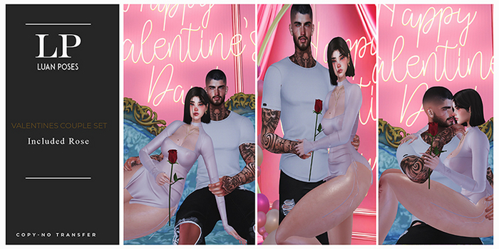 Luan Poses Valentines Couple Set