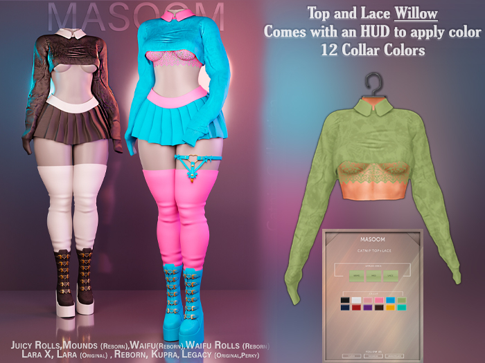 [[ Masoom ]] Catnip Top and Lace - Willow