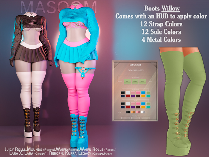 [[ Masoom ]] Catnip Boots - Willow