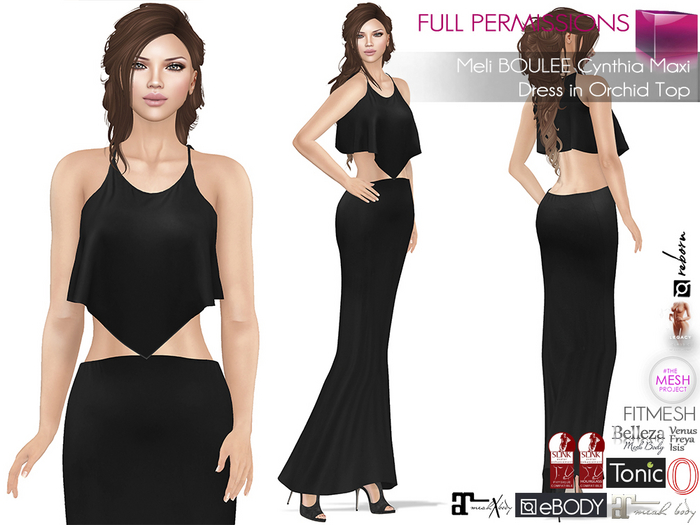 Full Perm Women's BOULEE Cynthia Maxi Dress in Orchid Top Slink Ocacin Maitreya 5.3 LaraX Belleza Ebody Reborn Legacy