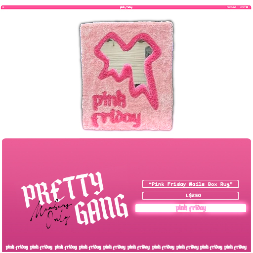 PINK FRIDAY. - Pink Friday Nails Box Rug 