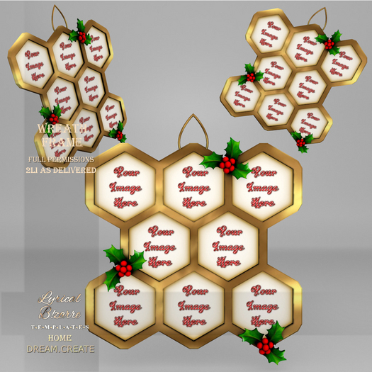 !Lyrical B!zarre Templates! - Wreath Frame MESH FP