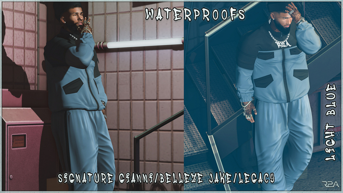 R2A- WaterProofs Light Blue