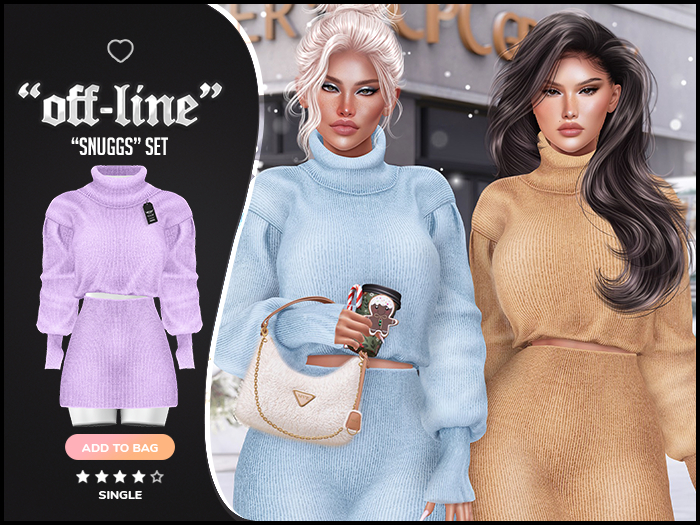 "Off-Society" x "Snugg" Set / Thistle