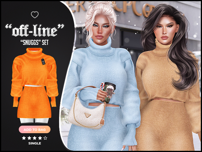 "Off-Society" x "Snugg" Set / Tangerine