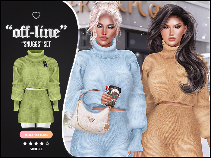 "Off-Society" x "Snugg" Set / Pistachio