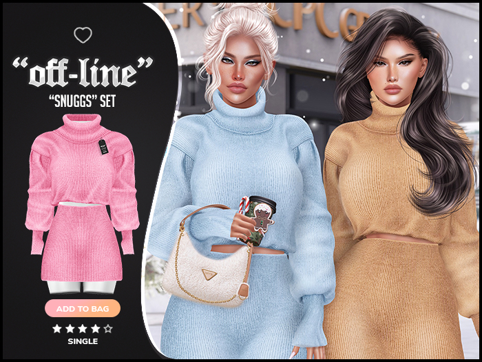 "Off-Society" x "Snugg" Set / Pinky