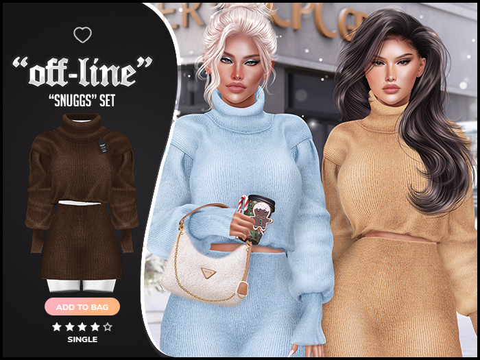 "Off-Society" x "Snugg" Set / Mahogany