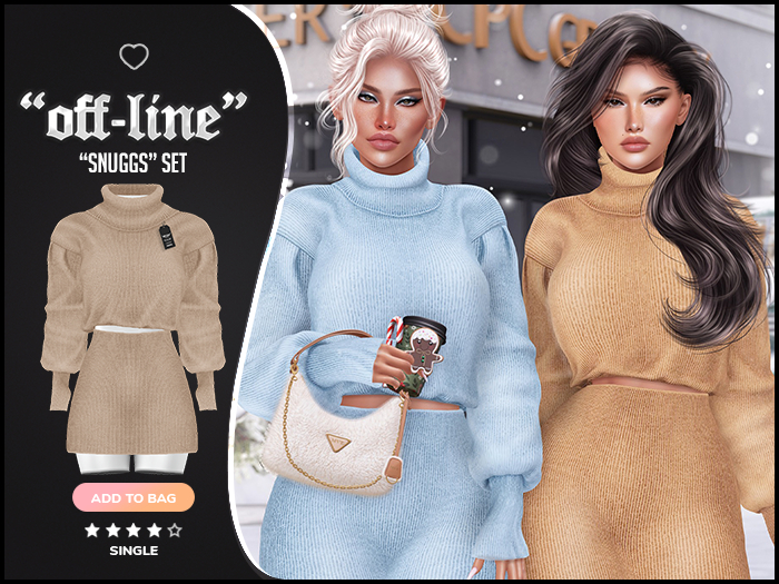 "Off-Society" x "Snugg" Set / Cream