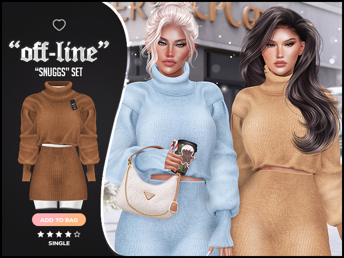 "Off-Society" x "Snugg" Set / Caramel