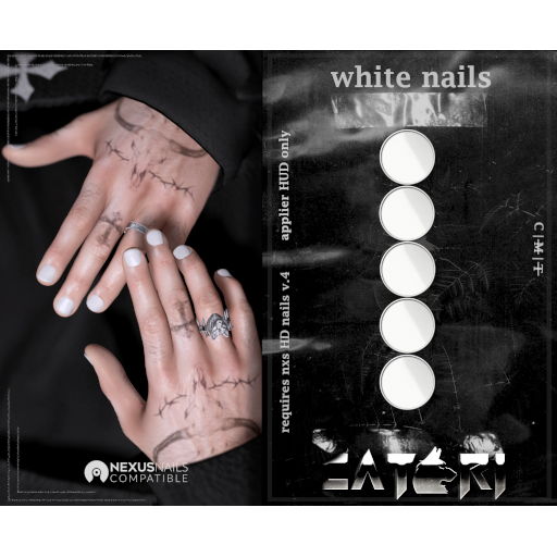 .catori. HD white nails. (add)