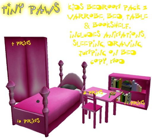 Kids Bedroom pack II Pink (BOXED)