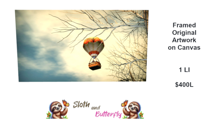 Balloon Ride Over Calas_ Canvas Mounted Artwork