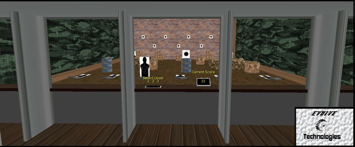 Shooting Range 2  - Evolve Holodeck Room - 3 Modes  With Timer